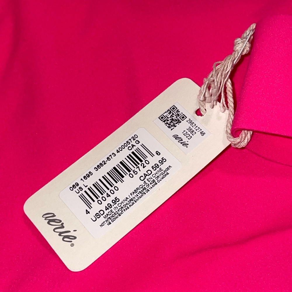 NEW Aerie Smoothiez Hot Pink One-Piece Bodysuit (Multiple Sizes, $49.95) - Picture 3 of 10